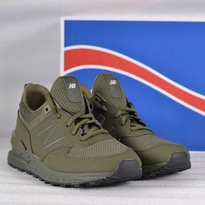 new balance 574 sport in olive green